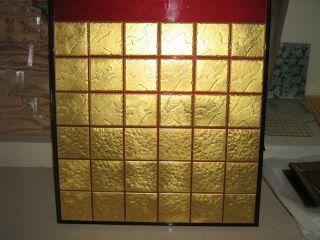 golden ceramic tile